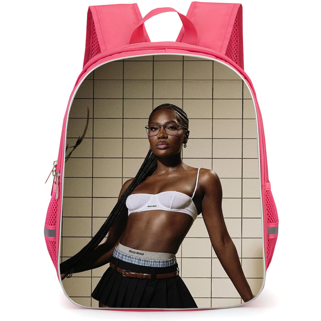 Doechii Backpack School Bag StudentPack - Doechii Portrait Wearing Black Skirt