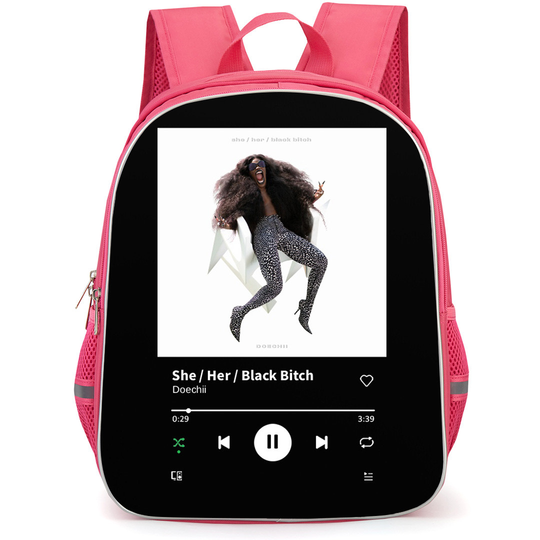 Doechii Backpack School Bag StudentPack - Doechii She / Her / Black Bitch Cover Art