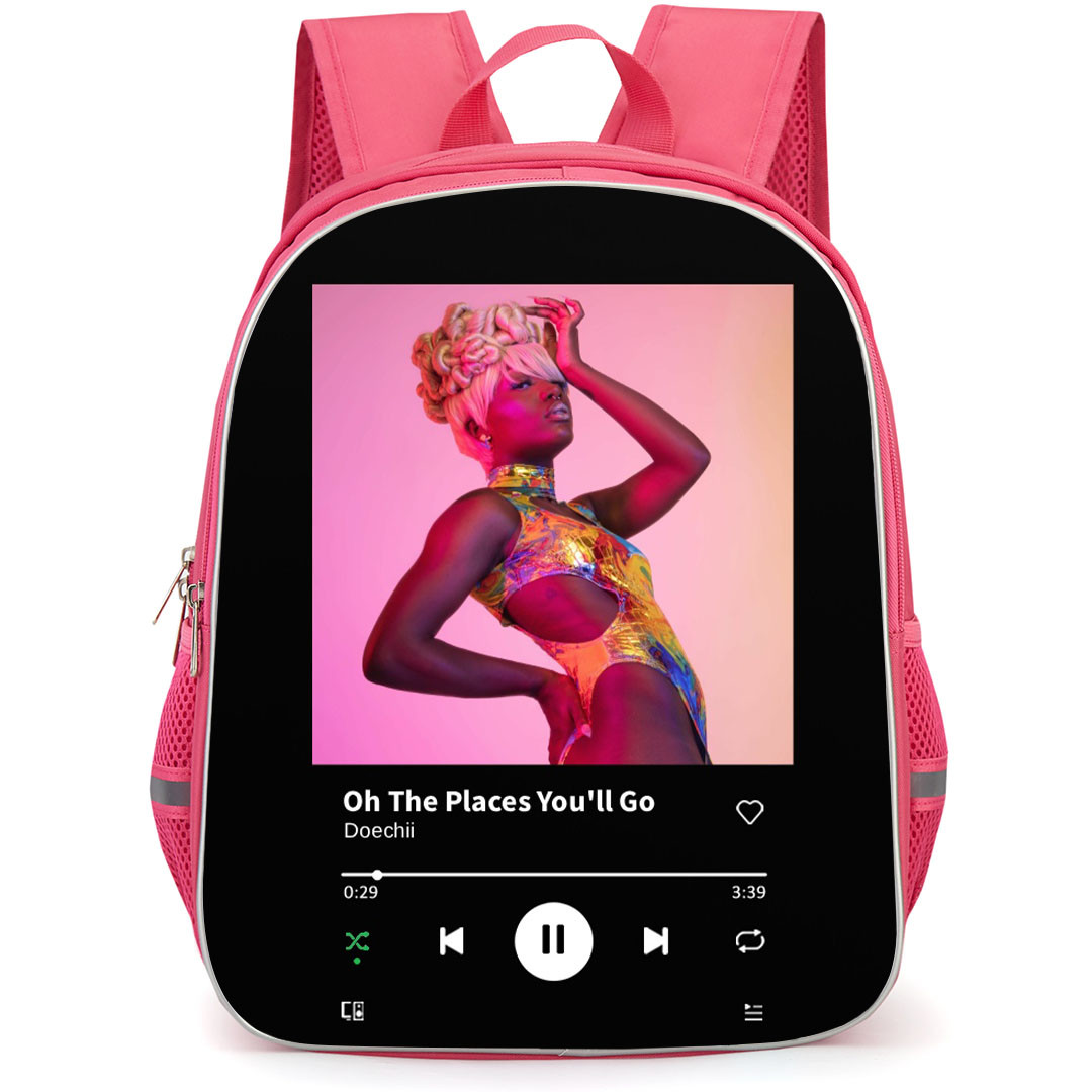 Doechii Backpack School Bag StudentPack - Doechii Oh The Places You'll Go Album Cover