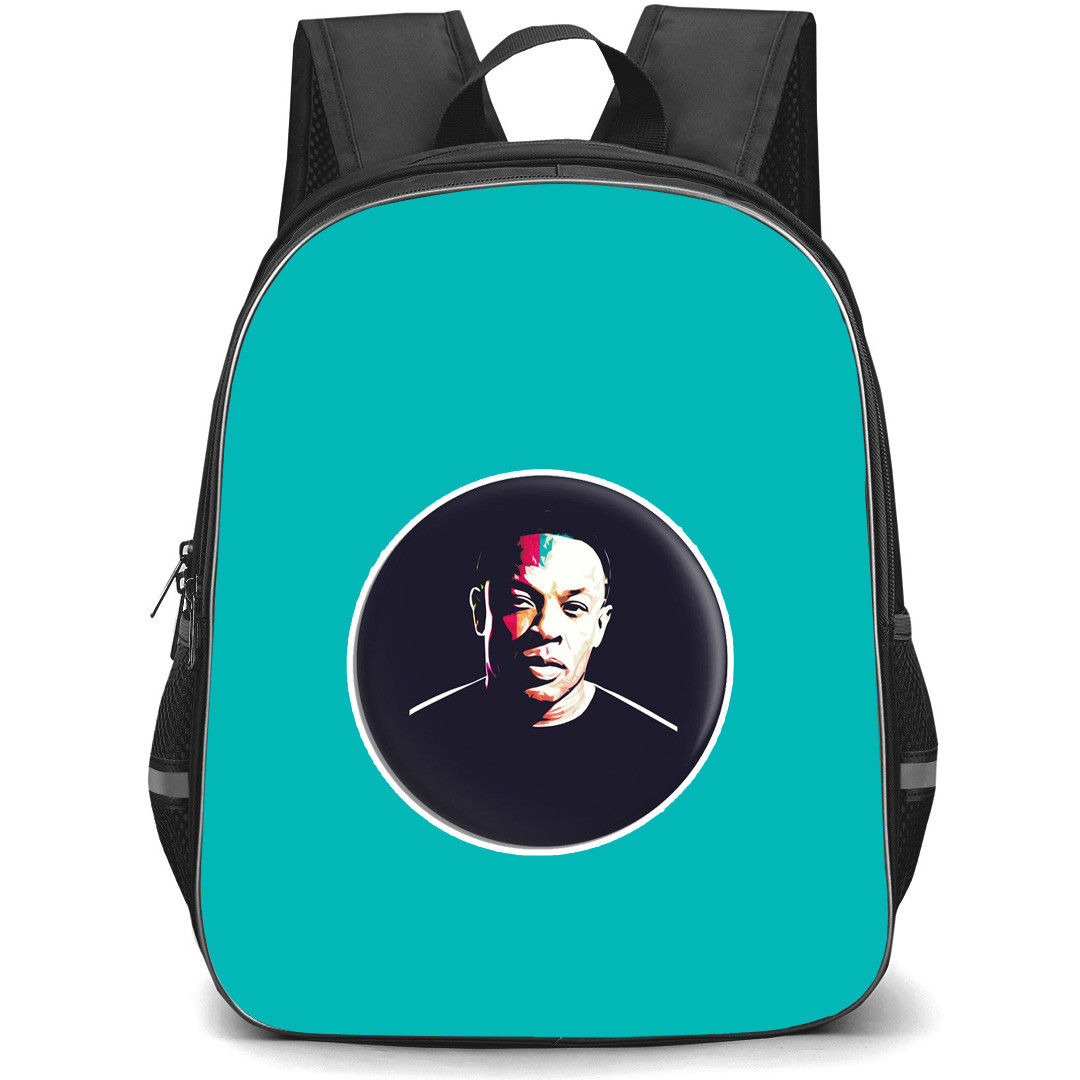 Dr Dre Backpack StudentPack - Dr Dre Portrait Illustration Art On Circle Sticker
