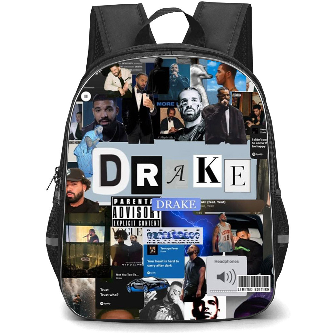 Drake Backpack School Bag StudentPack - Drake Collage Poster