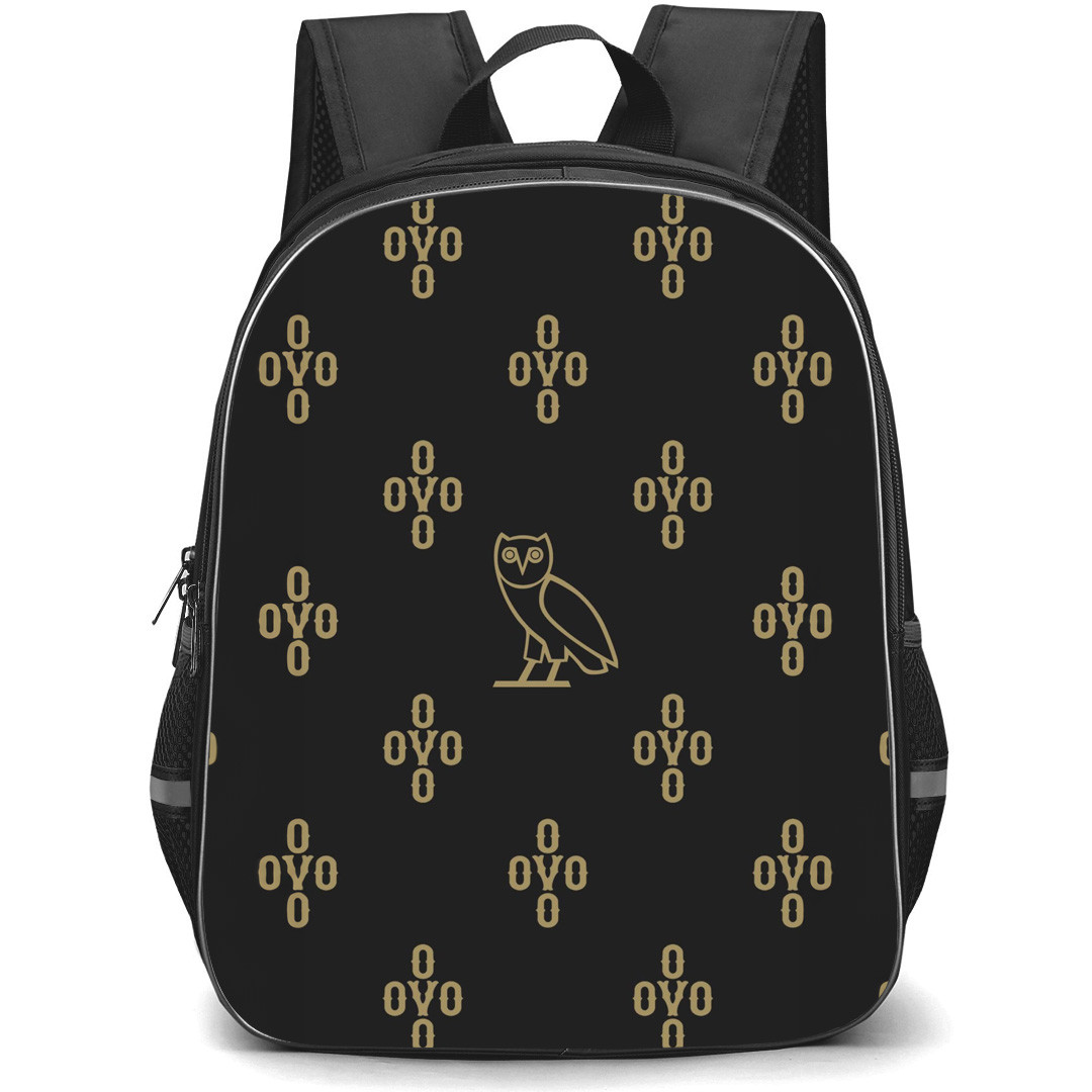Drake Backpack StudentPack - Drake Ovo Owl Poster Black background
