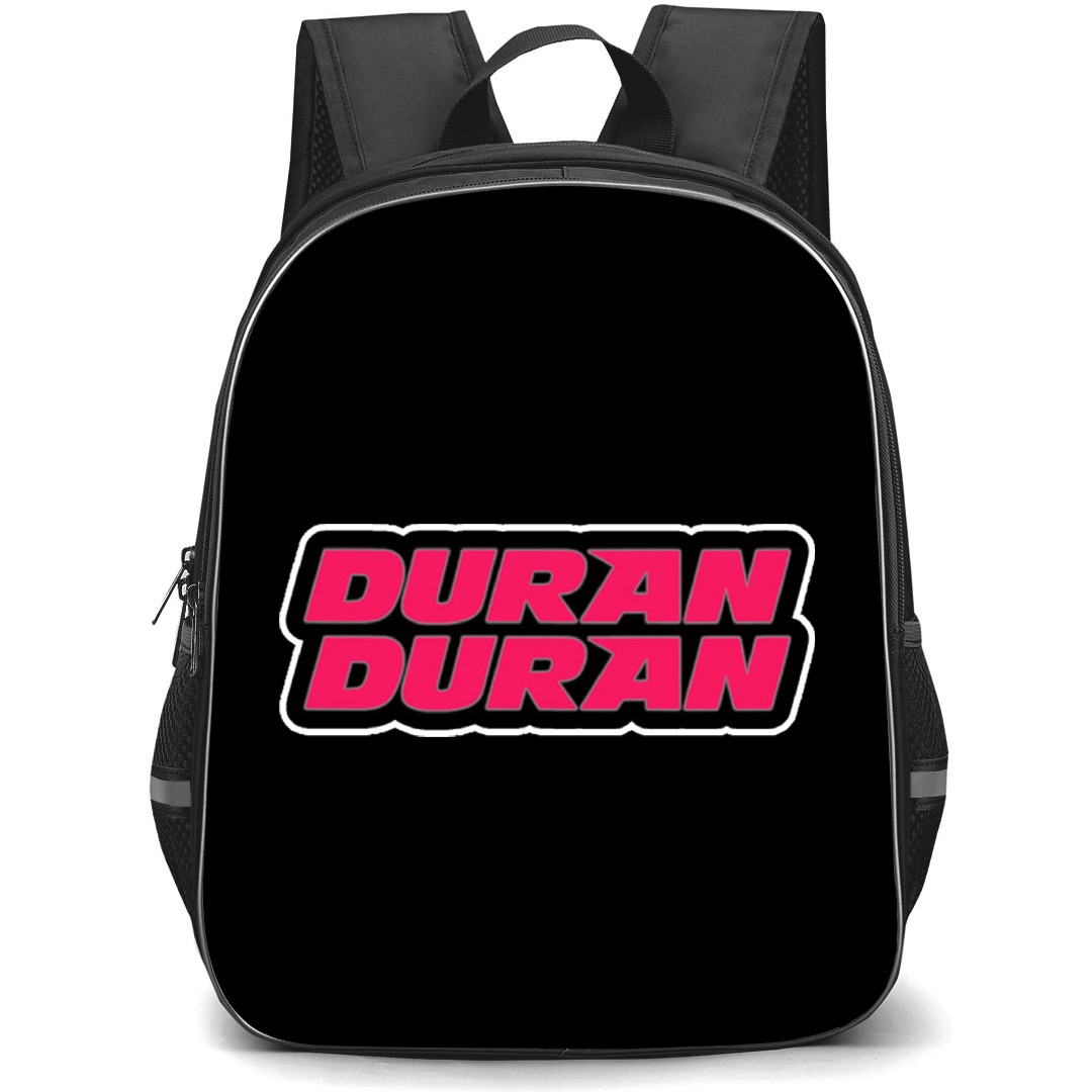 Duran Duran Backpack School Bag StudentPack - Pink Wordmark Logo Sticker