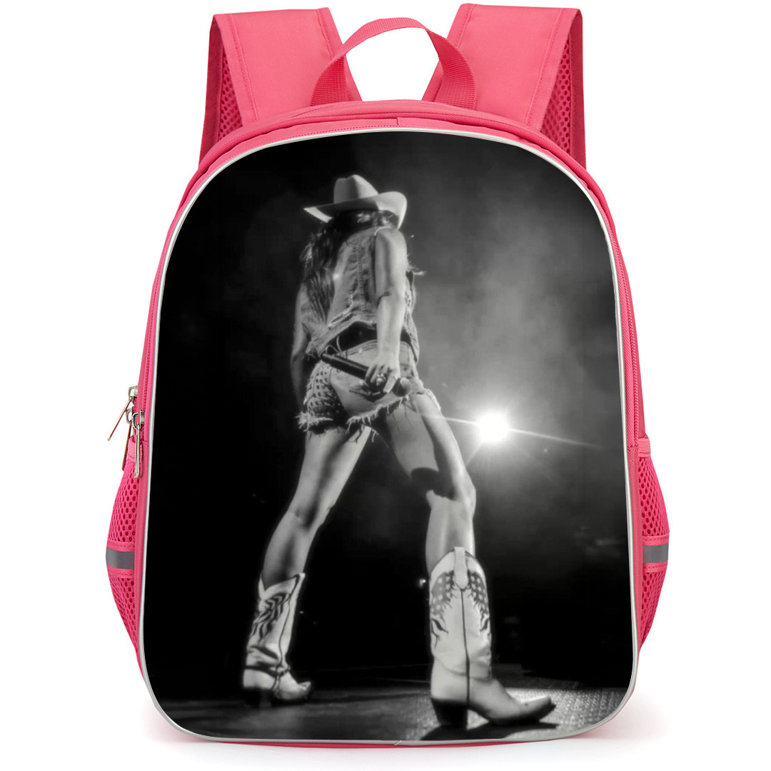 Ella Langley Backpack School Bag StudentPack - Ella Langley Greyscale Back Portrait