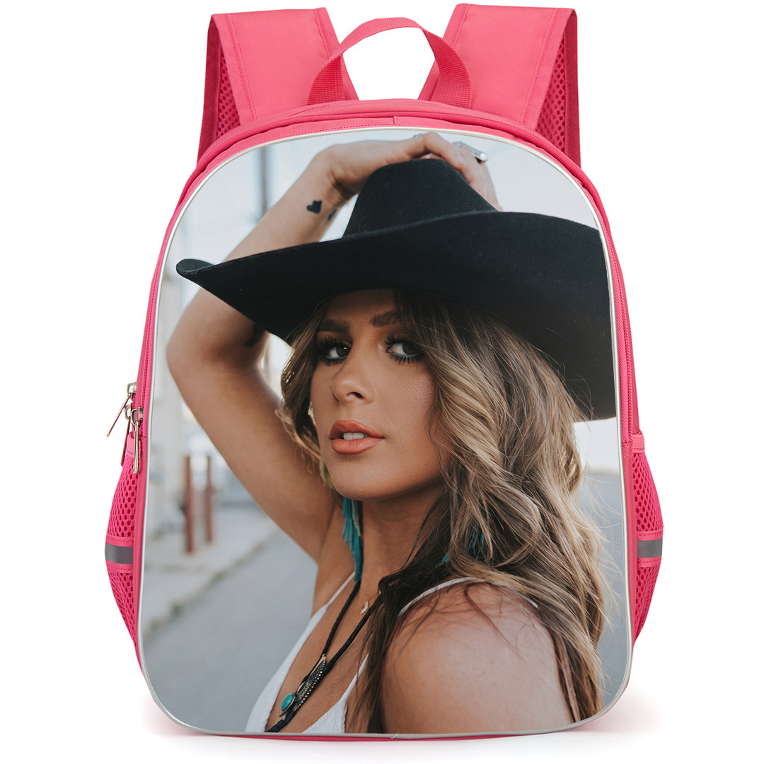 Ella Langley Backpack School Bag StudentPack - Ella Langley Wearing Cowboy Hat Side Portrait