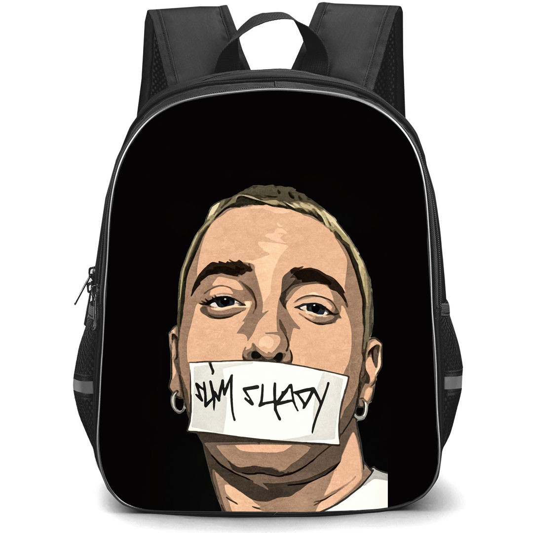 Eminem Backpack StudentPack - Eminem Slim Shady Illustration