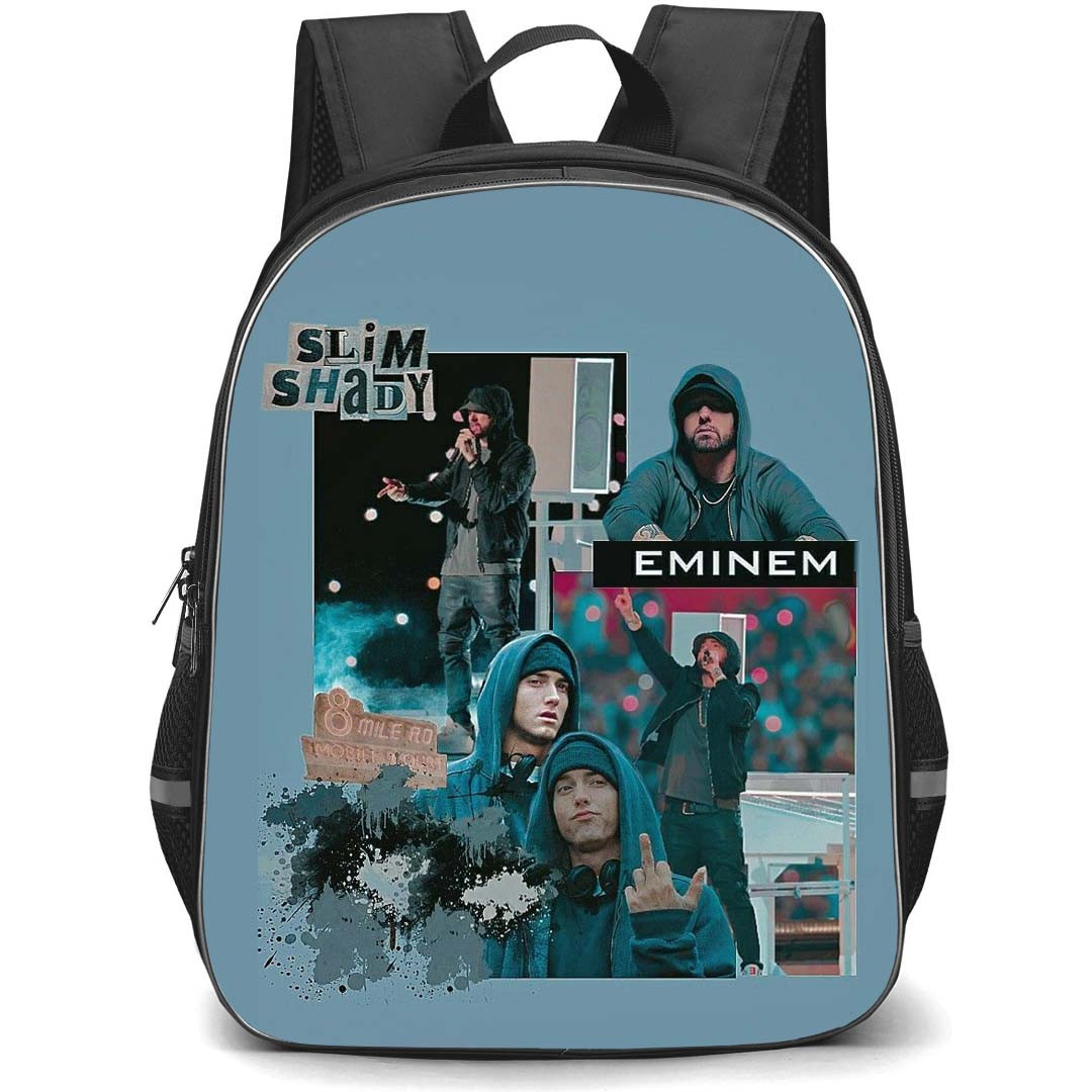 Eminem Backpack StudentPack - Eminem Slim Shady Poster Art