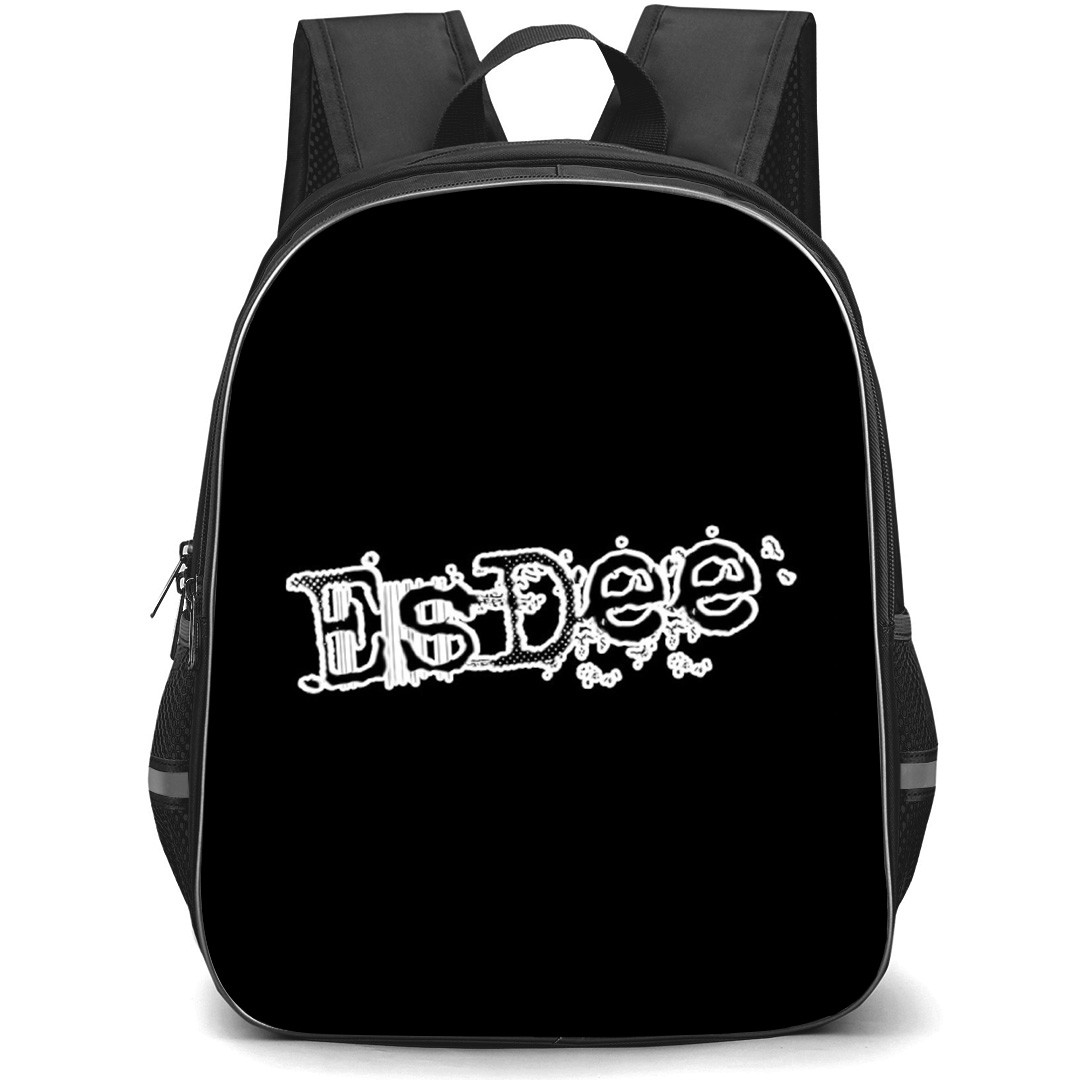 EsDeeKid Backpack School Bag StudentPack - EsDeeKid Black And White Logo