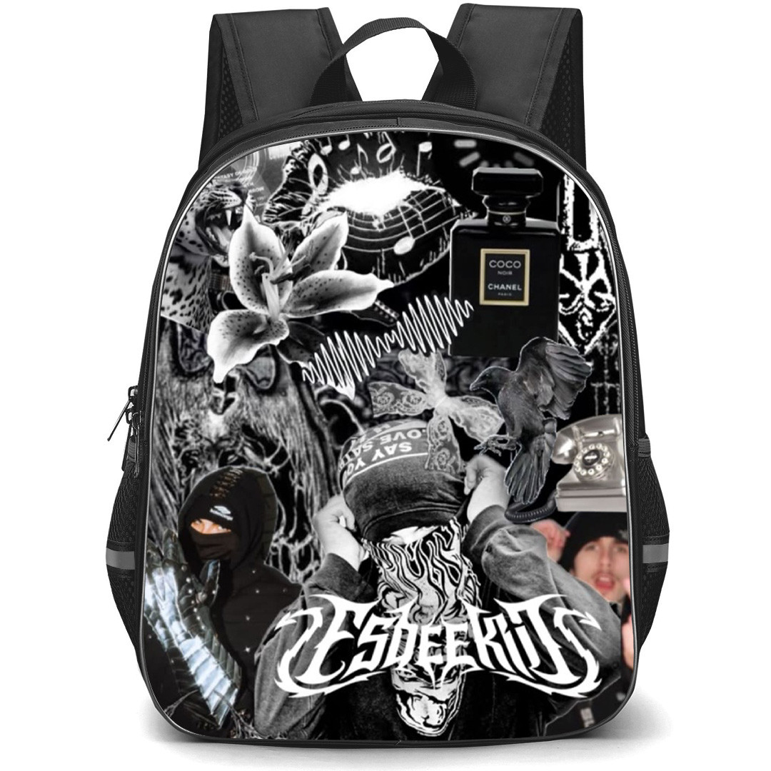 EsDeeKid Backpack School Bag StudentPack - EsDeeKid Metallica Collage