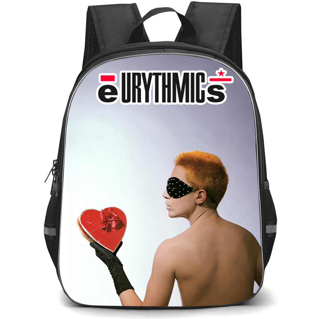 Eurythmics Annie Lennox Backpack School Bag StudentPack - Annie Lennox Heart Shaped Gift Box Back View Poster