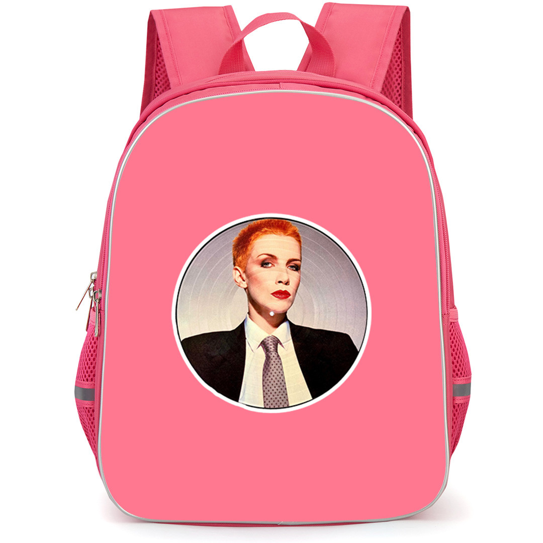 Eurythmics Annie Lennox Backpack School Bag StudentPack - Annie Lennox Vintage Record Disc Portrait Art Sticker