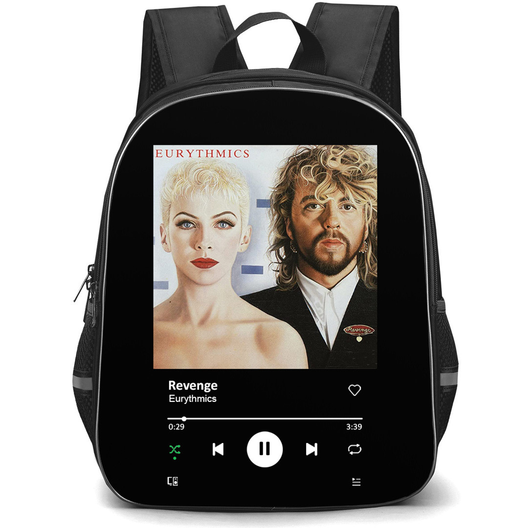 Eurythmics Backpack School Bag StudentPack - Eurythmics Revenge Album Cover Spotify Library Poster