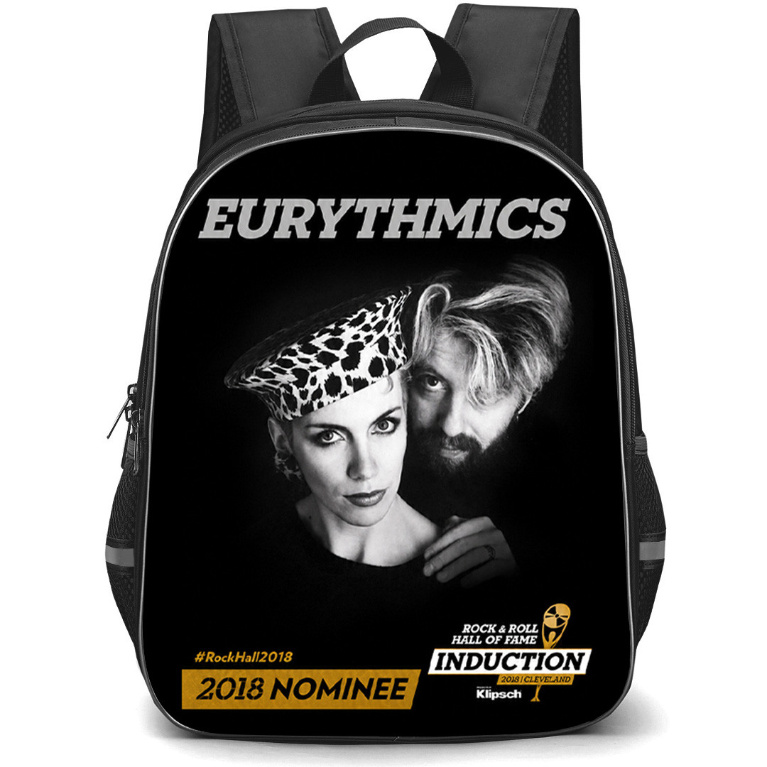 Eurythmics Backpack School Bag StudentPack - Eurythmics Rock And Roll Hall Of Fame Nominee Poster