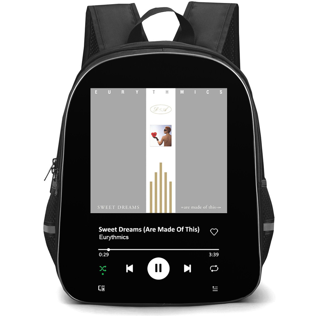 Eurythmics Backpack School Bag StudentPack - Eurythmics Sweet Dreams Are Made Of This Album Cover Spotify Library Poster