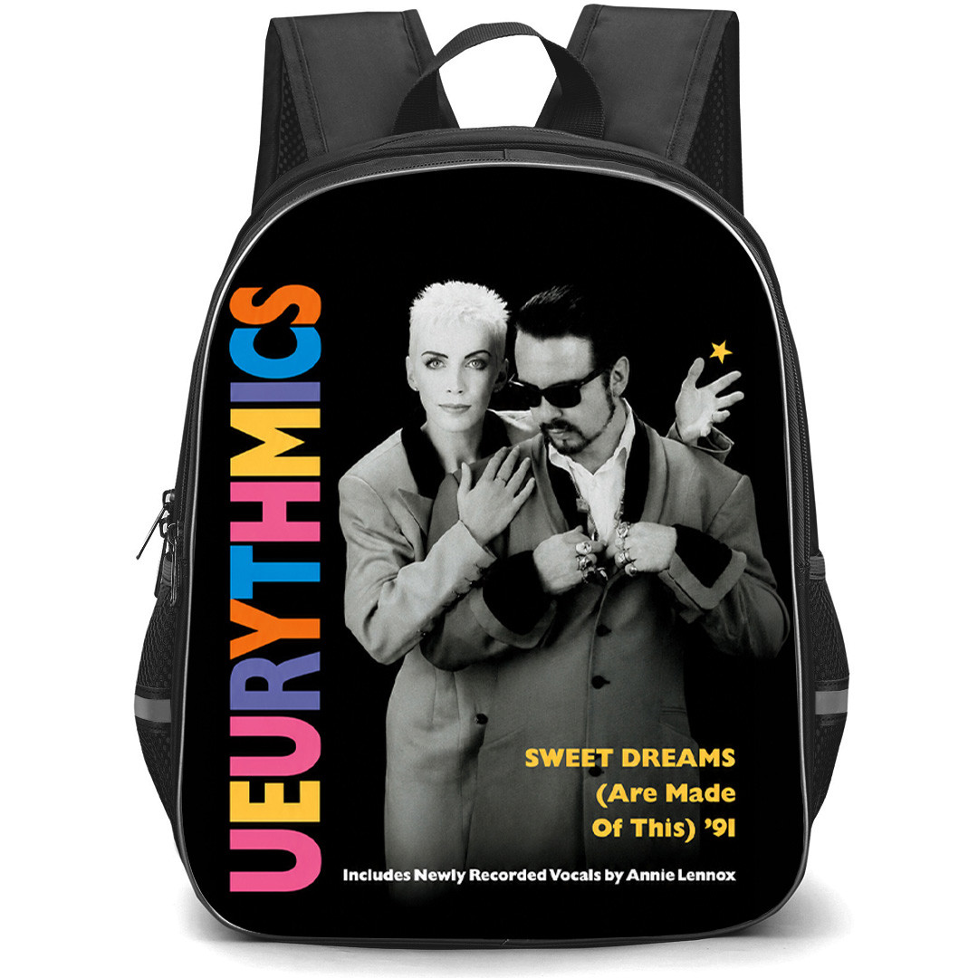 Eurythmics Backpack School Bag StudentPack - Eurythmics Sweet Dreams Are Made Of This Vinyl Cover Poster