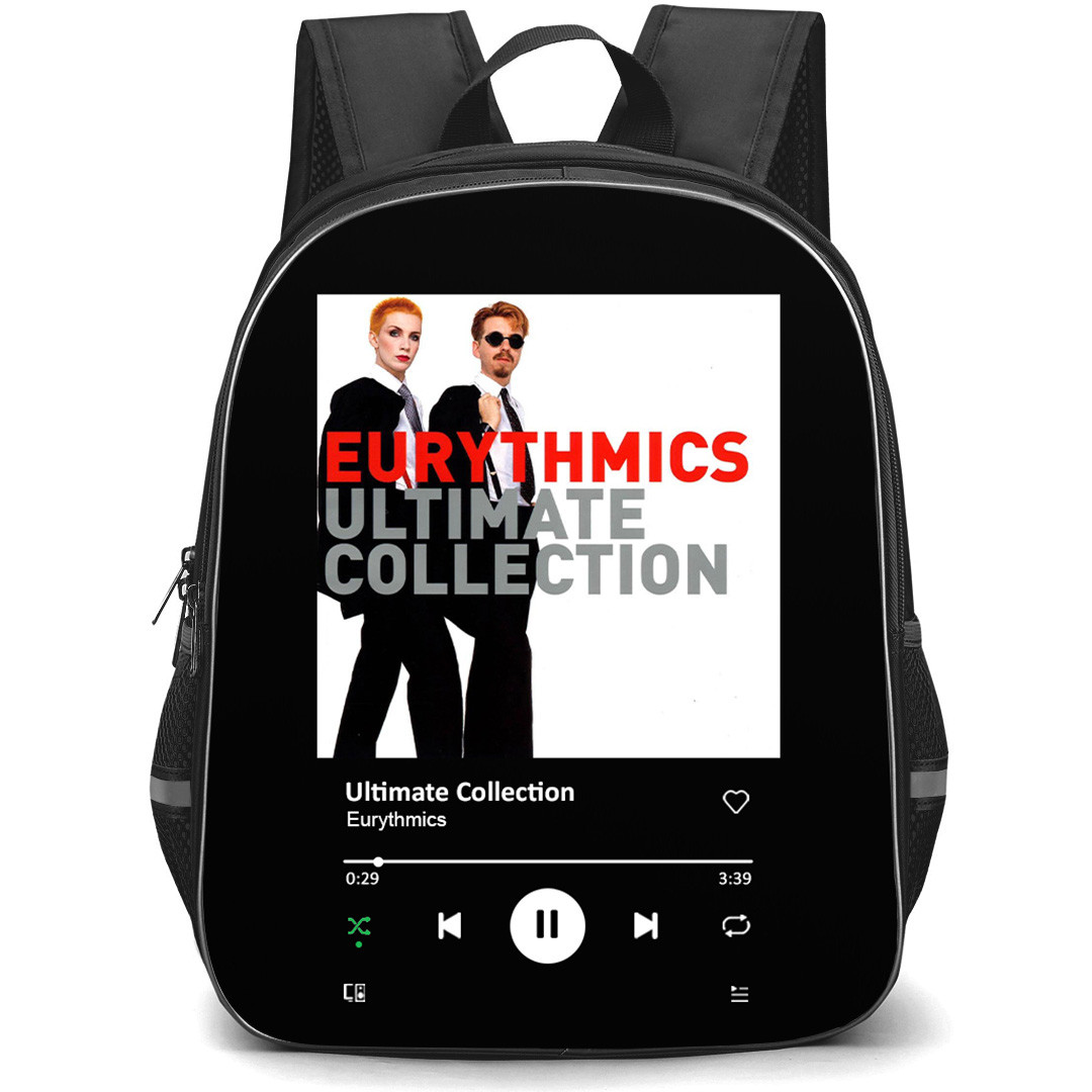 Eurythmics Backpack School Bag StudentPack - Eurythmics Ultimate Collection Album Cover Spotify Library Poster