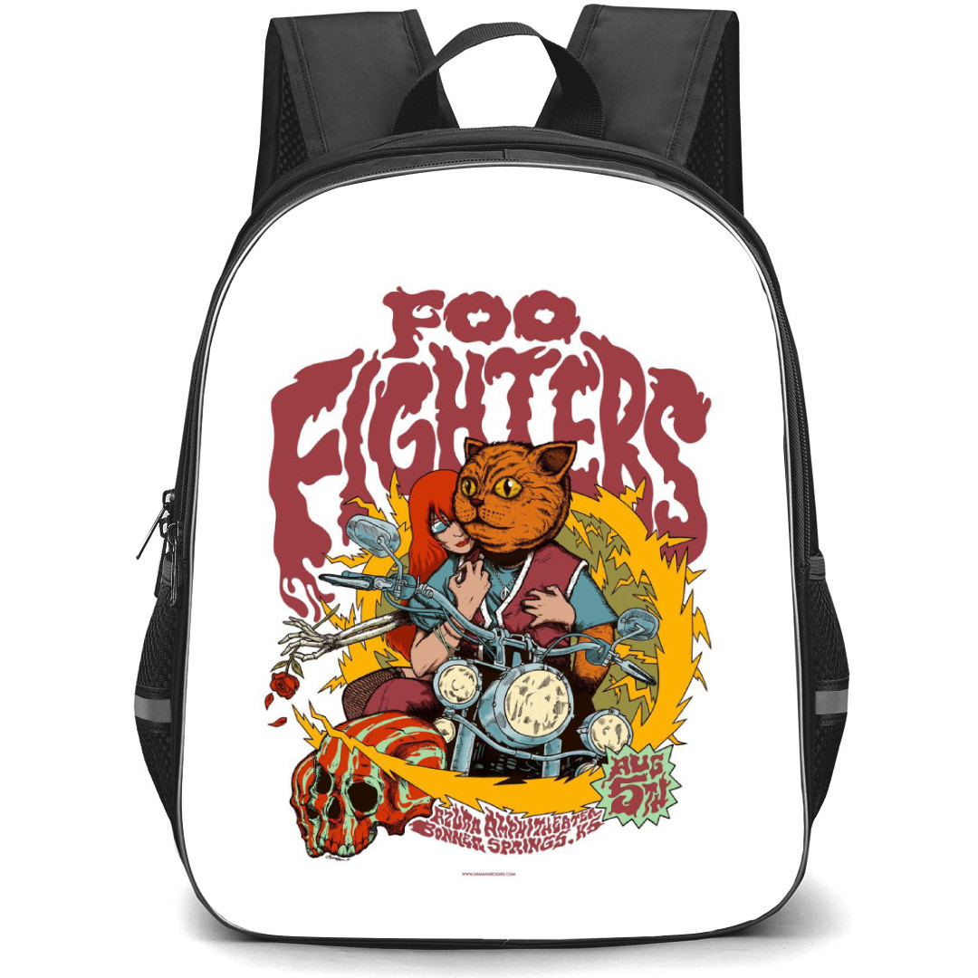 Foo Fighter Backpack StudentPack - Band Cat Illustration Poster