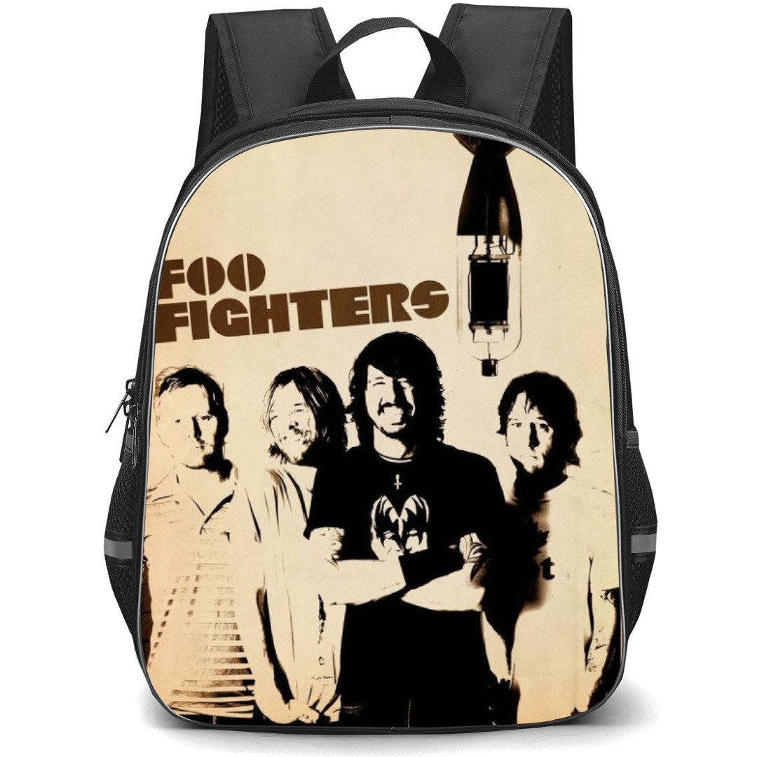 Foo Fighter Backpack StudentPack - Band Members In Brown Poster