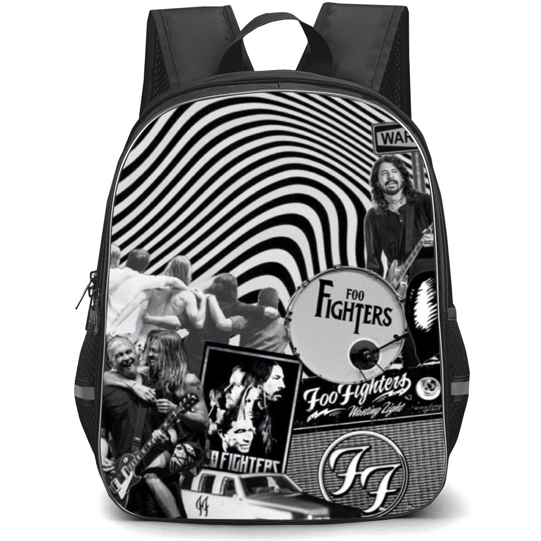 Foo Fighter Backpack StudentPack - Characters Gray Collage