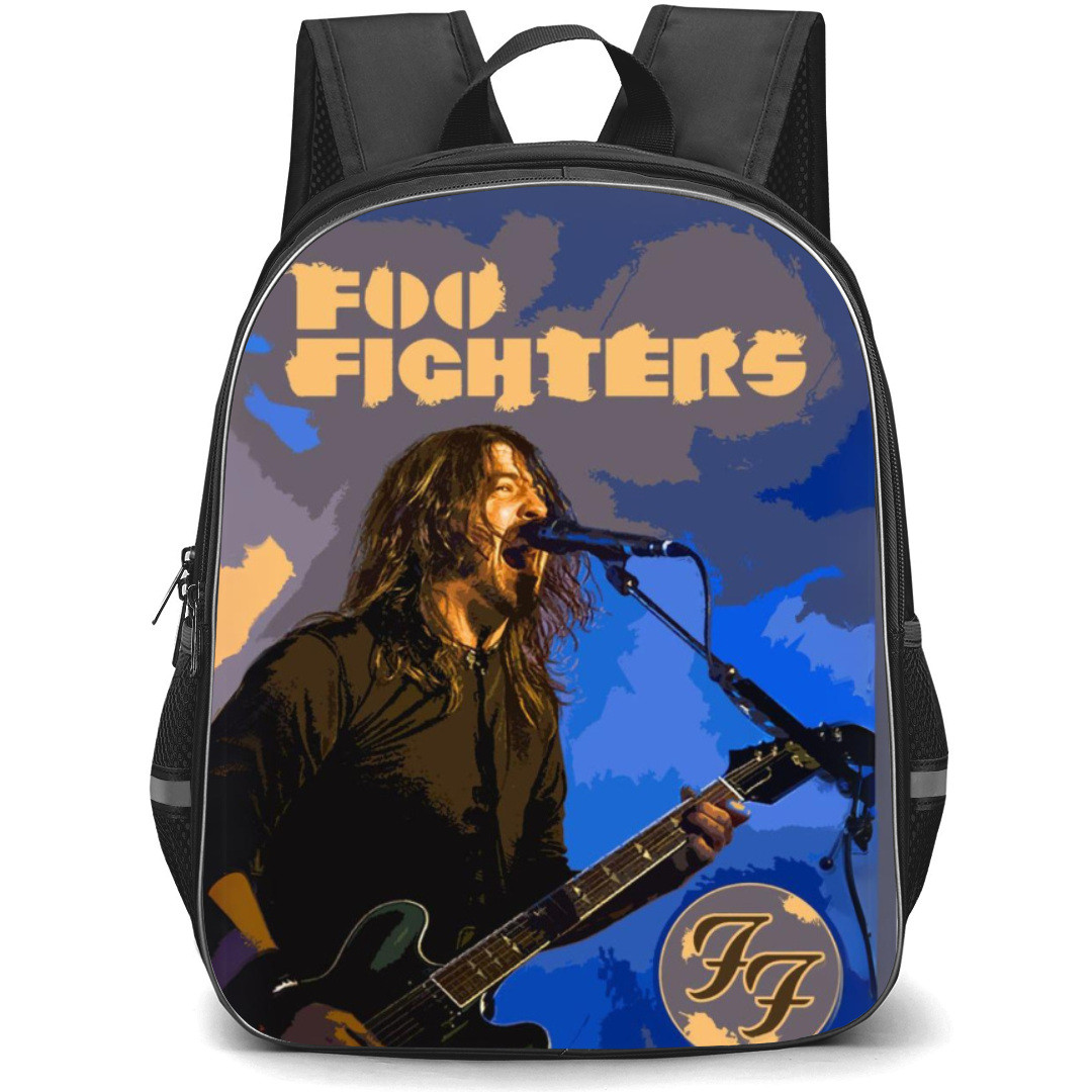 Foo Fighter Dave Backpack StudentPack - Dave Oil Paint Singing Portrait