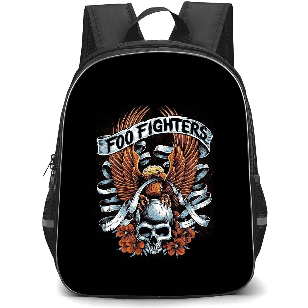 Foo Fighters Backpack StudentPack - Foo Fighters Logo On Black Background