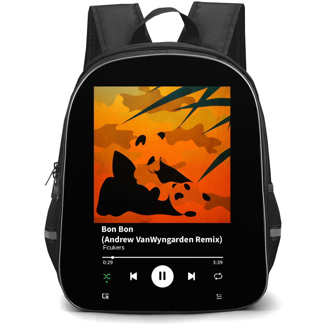 Fcukers Backpack School Bag StudentPack - Fcukers Bon Bon (Andrew VanWyngarden Remix) Minimalist Art