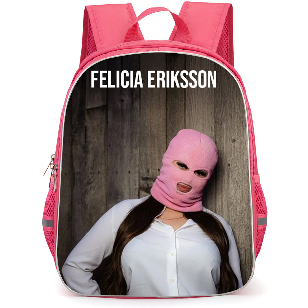 Felicia Eriksson Backpack School Bag StudentPack - Felicia Eriksson As Froken Snusk Lean On Wooden Wall Poster
