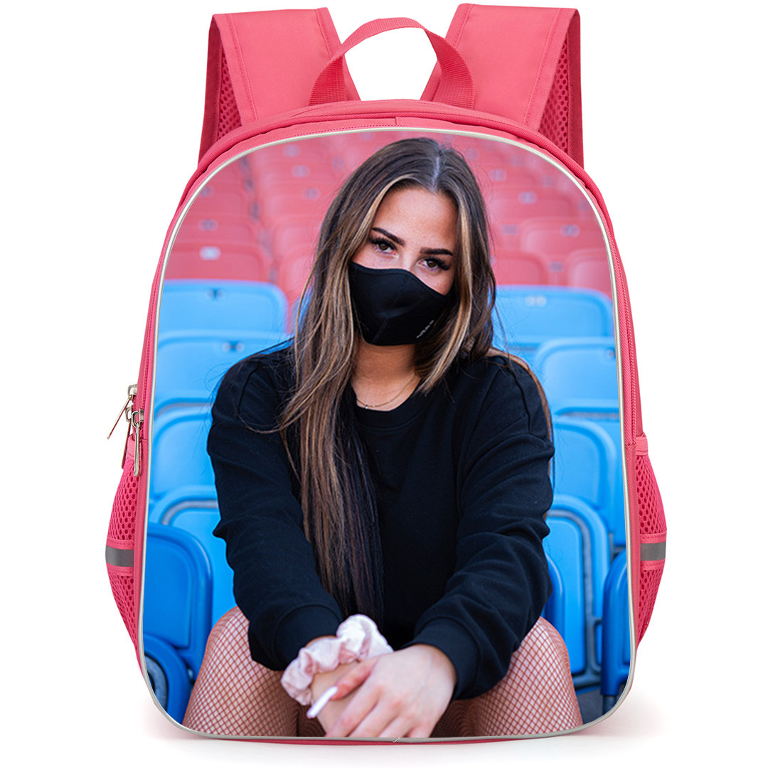 Felicia Eriksson Backpack School Bag StudentPack - Felicia Eriksson In Black Outfit Sitting On Stadium Chair Poster