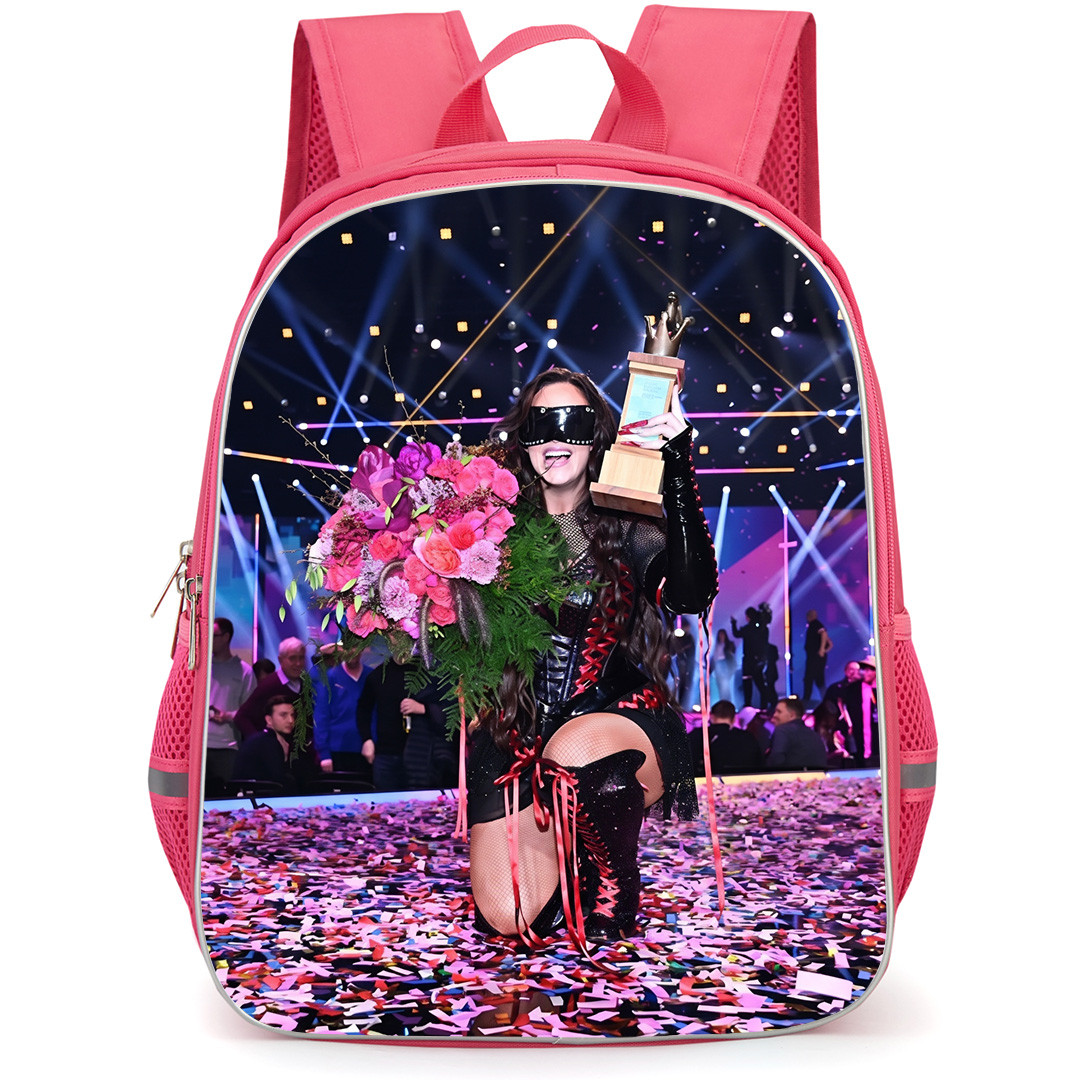 Felicia Eriksson Backpack School Bag StudentPack - Felicia Eriksson Holding Trophy At Melodifestivalen 2026 Poster