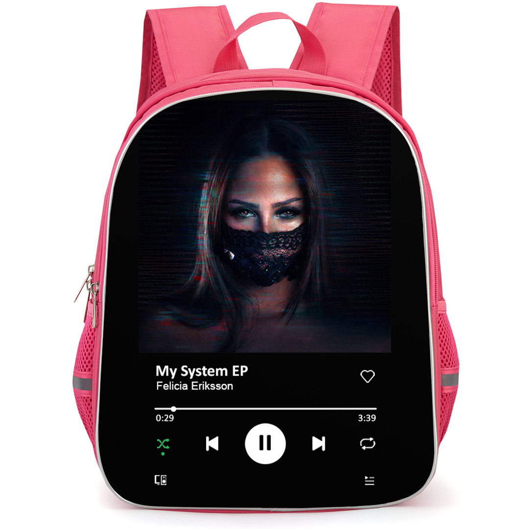 Felicia Eriksson Backpack School Bag StudentPack - Felicia Eriksson My System EP Album Spotify Library Poster
