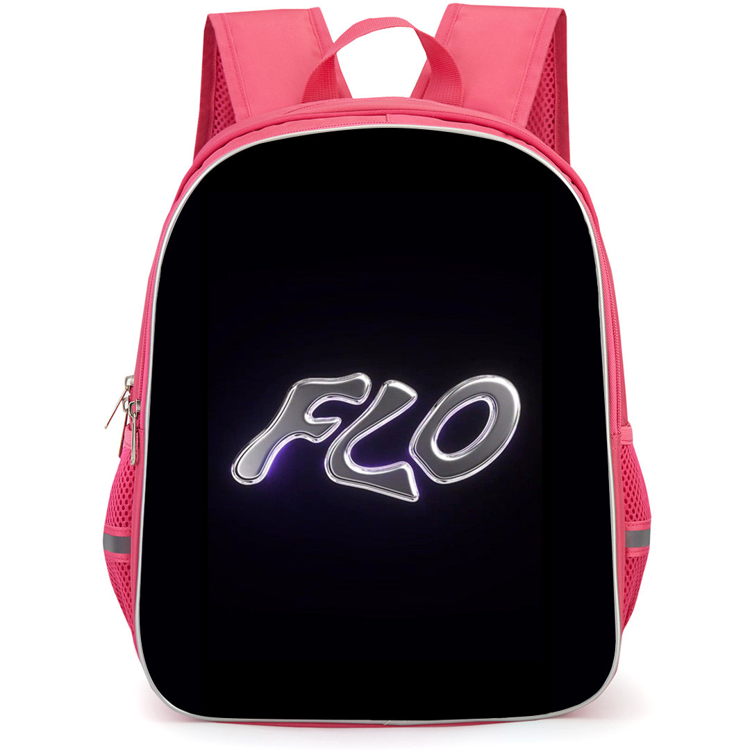 Flo Milli Backpack StudentPack - Flo Milli Logo Text Effect On Black Background