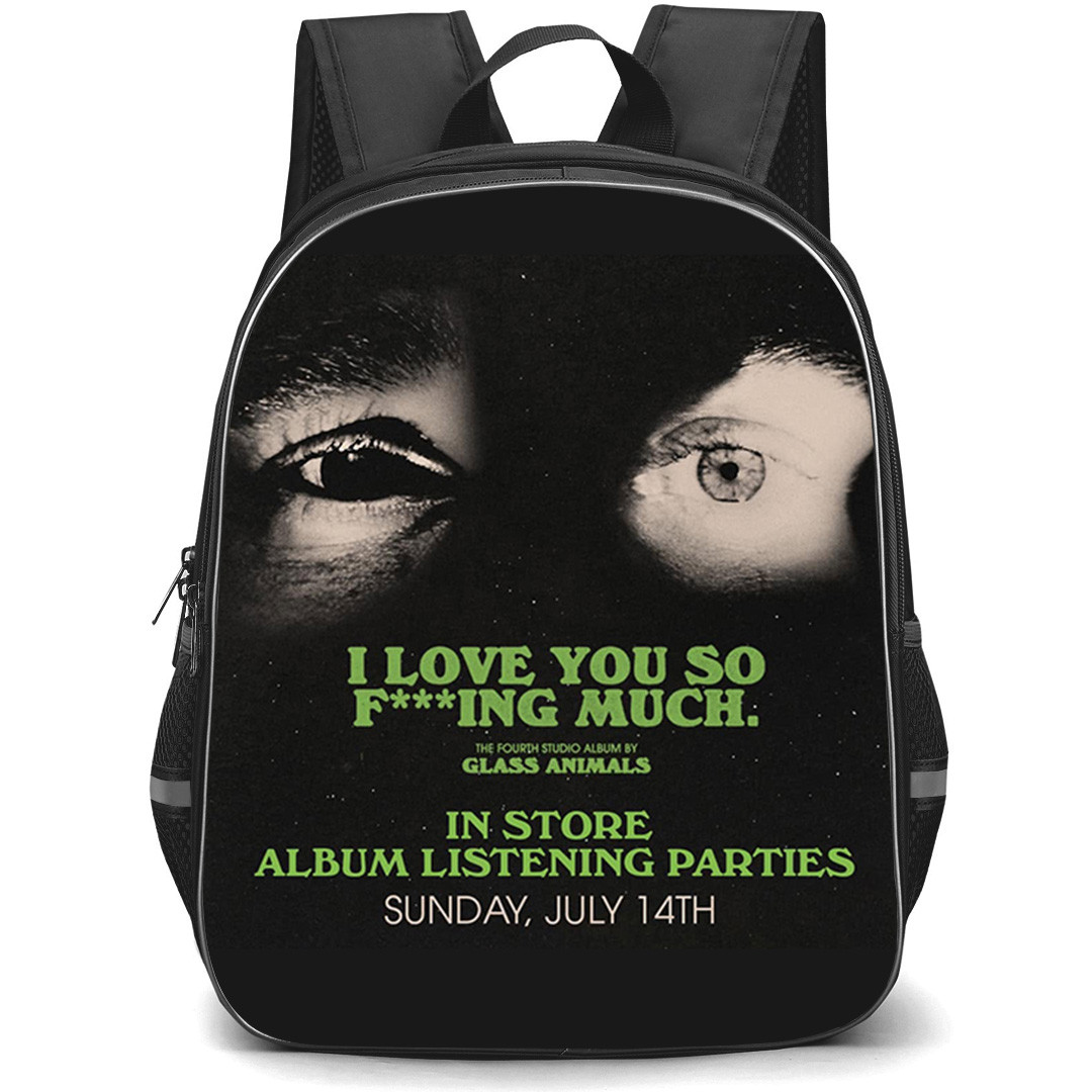 Glass Animals Backpack School Bag StudentPack - Glass Animals I Love You So Fxxing Concert Poster