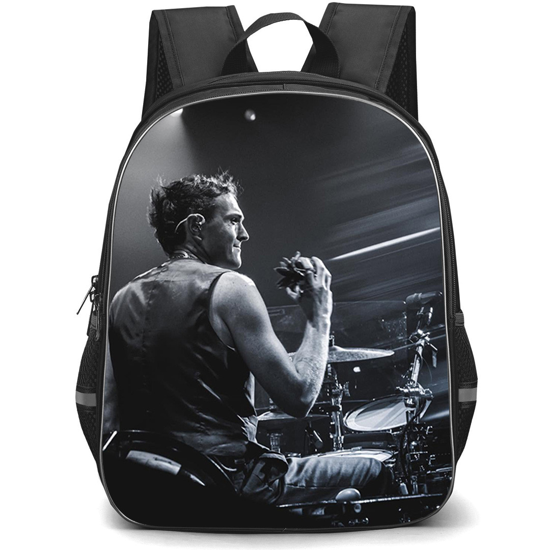 Glass Animals Joe Seaward Backpack School Bag StudentPack - Joe Seaward Live Stage Grayscale Poster