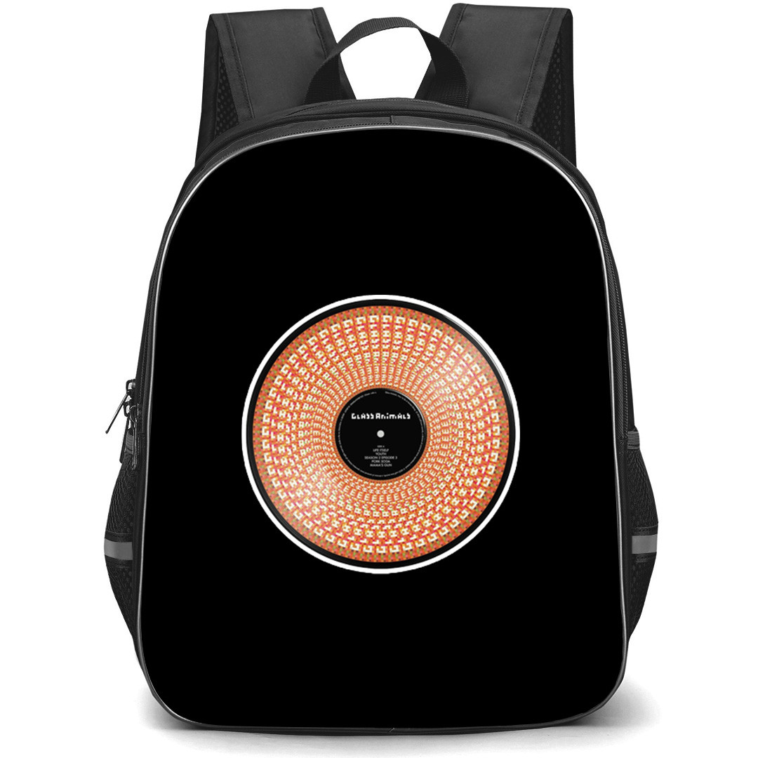 Glass Animals Backpack School Bag StudentPack - Glass Animals Limited Edition Vinyl Disc Sticker