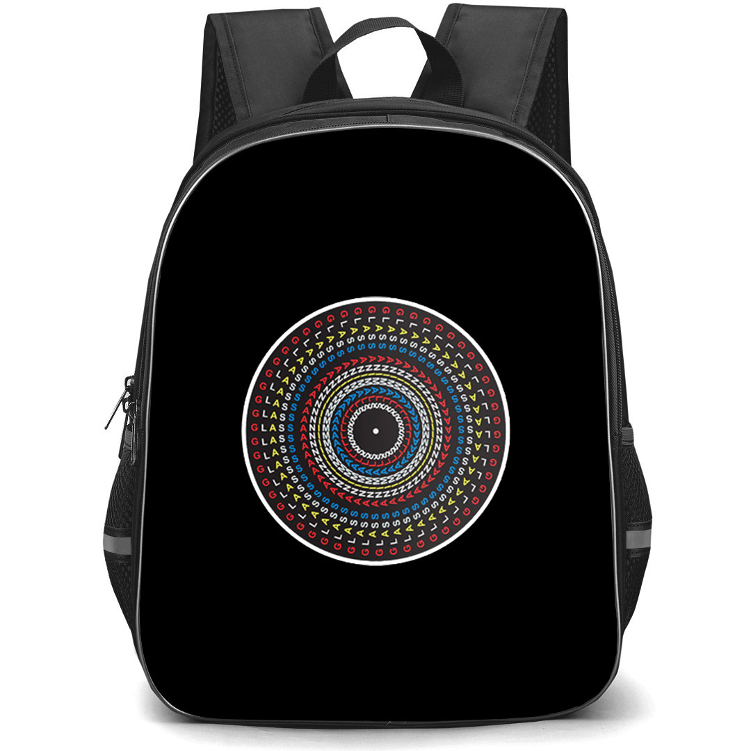 Glass Animals Backpack School Bag StudentPack - Glass Animals Vinyl Record Disc Sticker