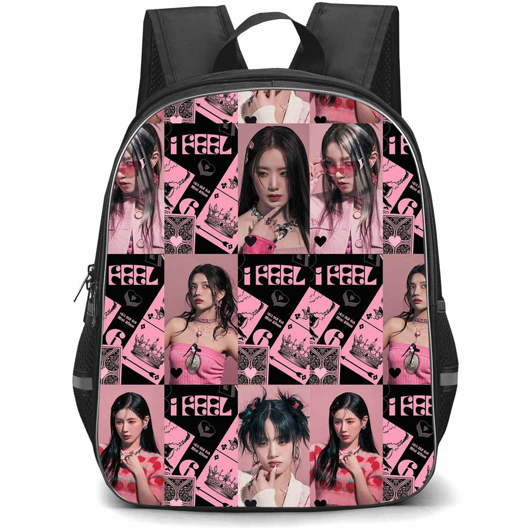 GI-DLE Backpack StudentPack - GI-DLE 6th Mini Album Pink Effect Poster