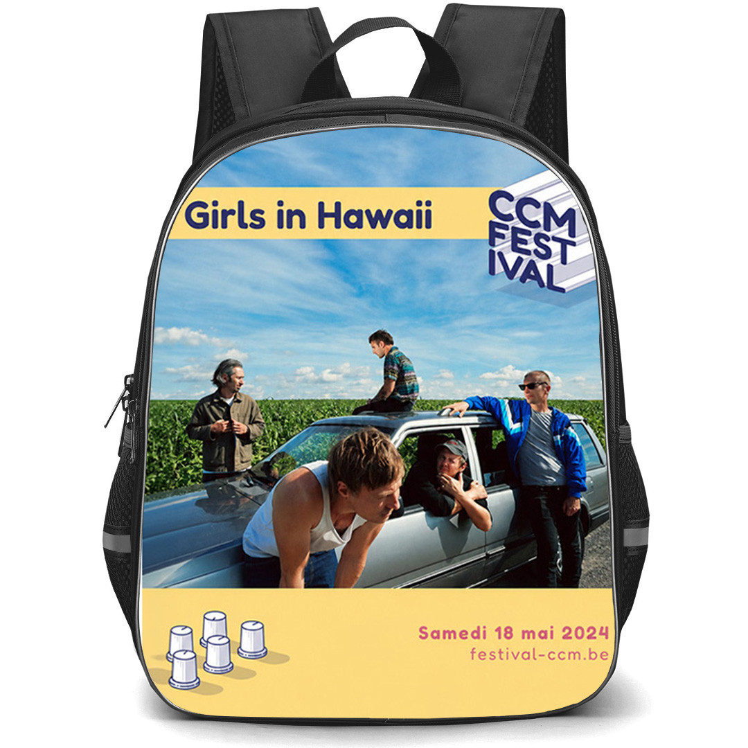 Girls In Hawaii Backpack School Bag StudentPack - Girls In Hawaii CCM Festival Poster