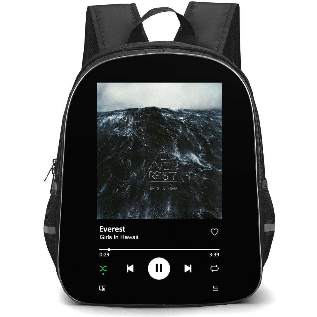 Girls In Hawaii Backpack School Bag StudentPack - Girls In Hawaii Everest Album Cover Spotify Library Poster