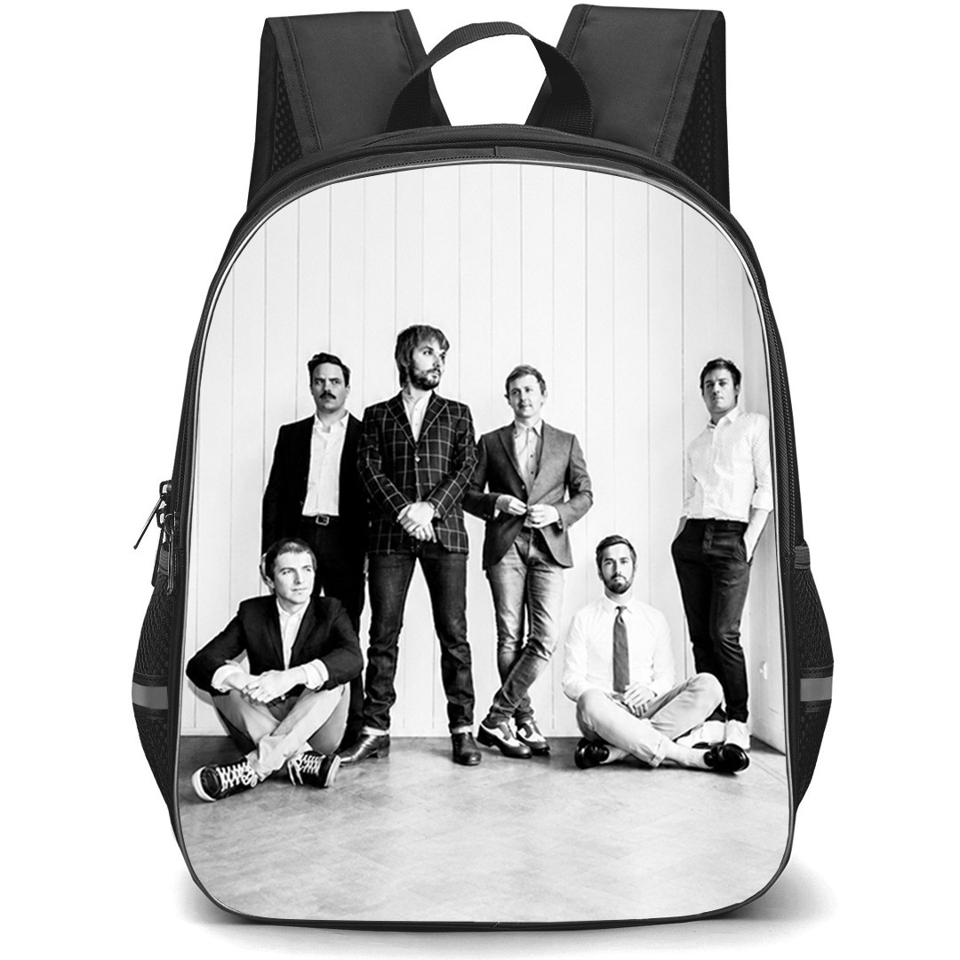 Girls In Hawaii Backpack School Bag StudentPack - Girls In Hawaii Minimalist Black and White Band Portrait Poster