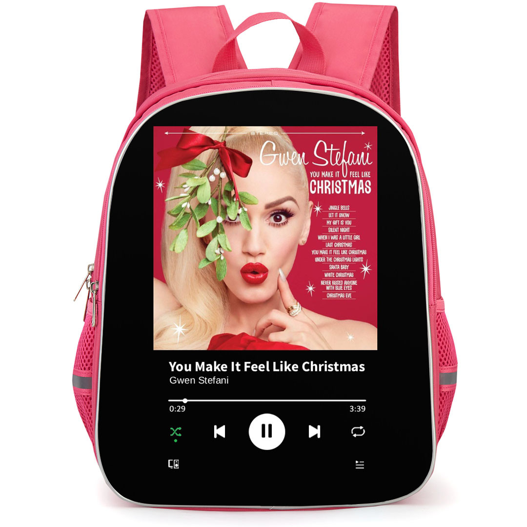 Gwen Stefani Backpack School Bag StudentPack - Gwen Stefani You Make It Feel Like Christmas Cover Art