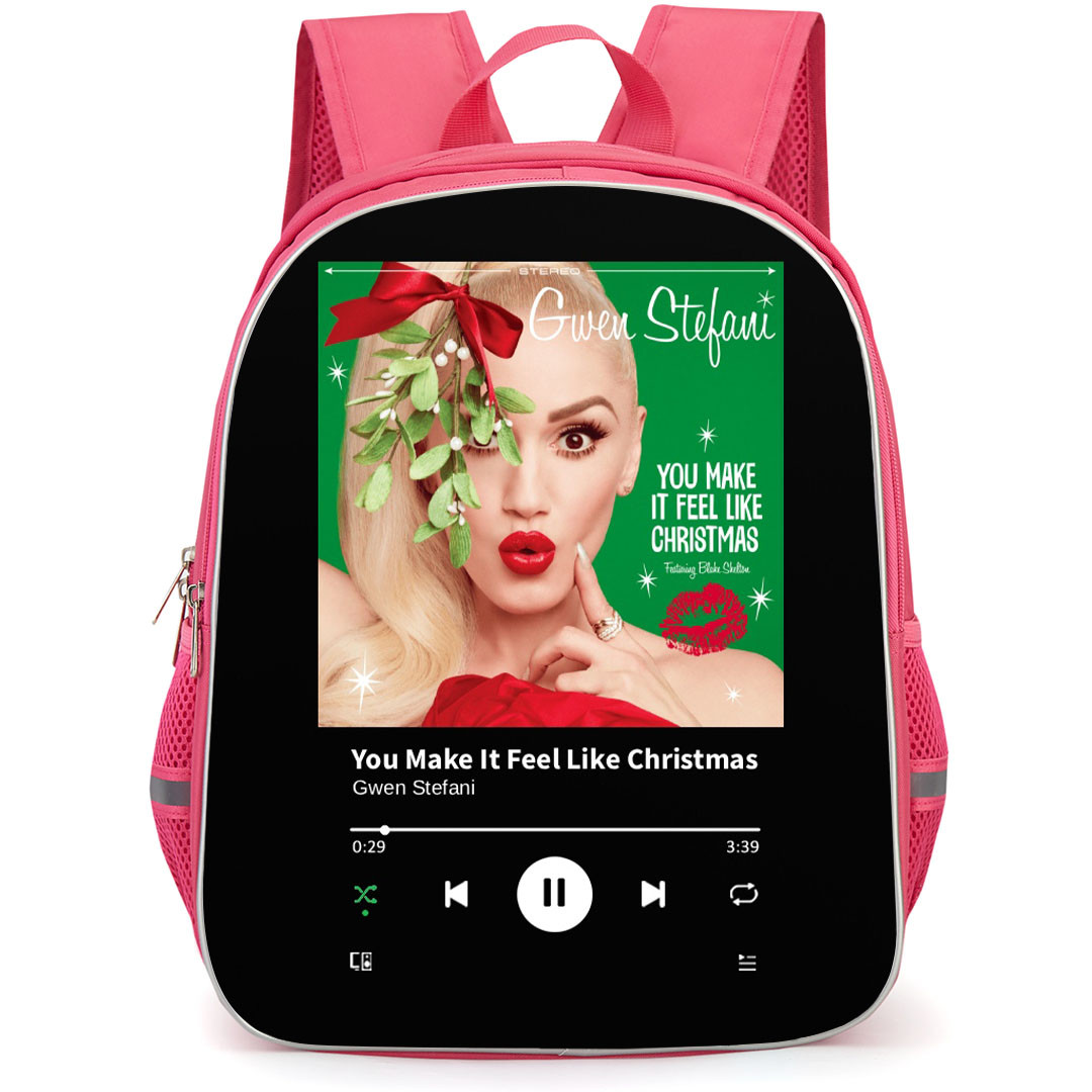 Gwen Stefani Backpack School Bag StudentPack - Gwen Stefani You Make It Feel Like Christmas Featuring Blake Shelton Cover Art