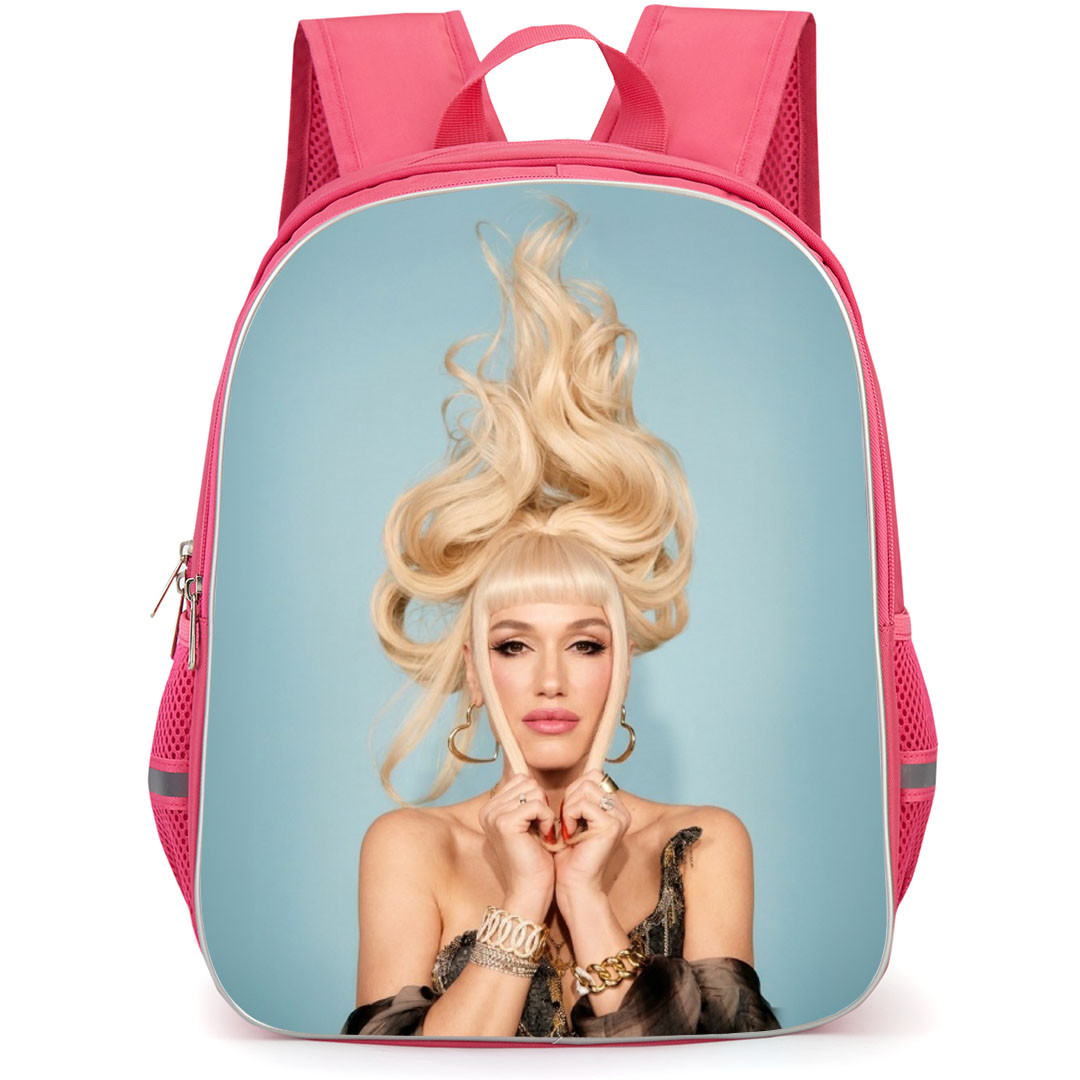 Gwen Stefani Backpack School Bag StudentPack - Gwen Stefani Paper Magazine Pulling Hair Pose