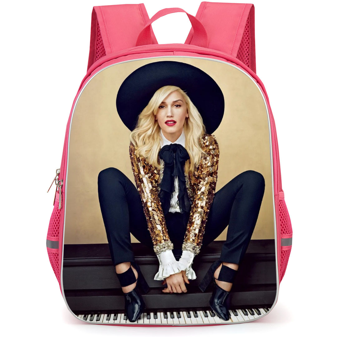 Gwen Stefani Backpack School Bag StudentPack - Gwen Stefani Sitting On Piano Pose