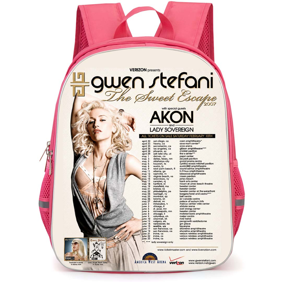 Gwen Stefani Backpack School Bag StudentPack - Gwen Stefani The Sweet Escape Tour Poster