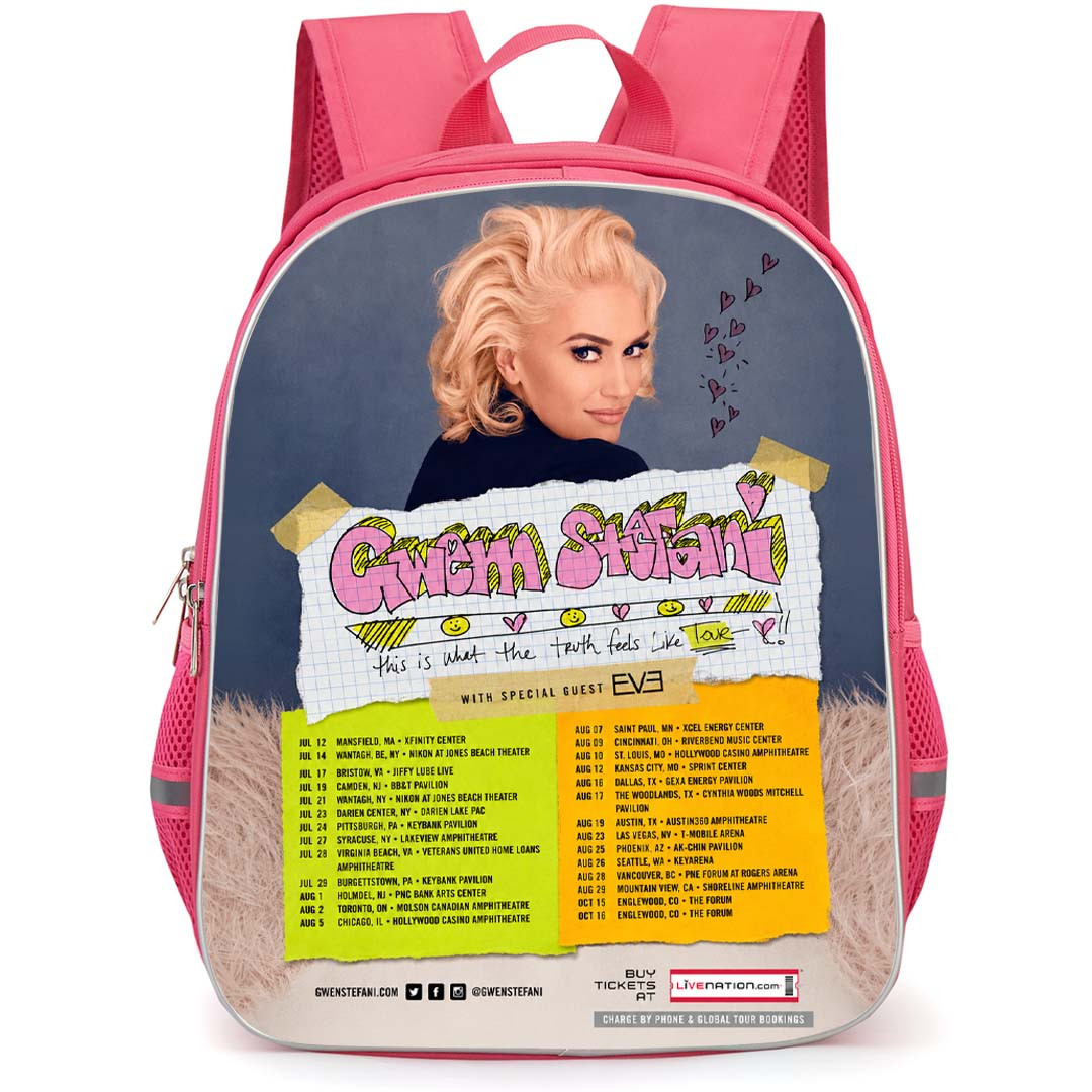 Gwen Stefani Backpack School Bag StudentPack - Gwen Stefani This Is What the Truth Feels Like Tour Poster