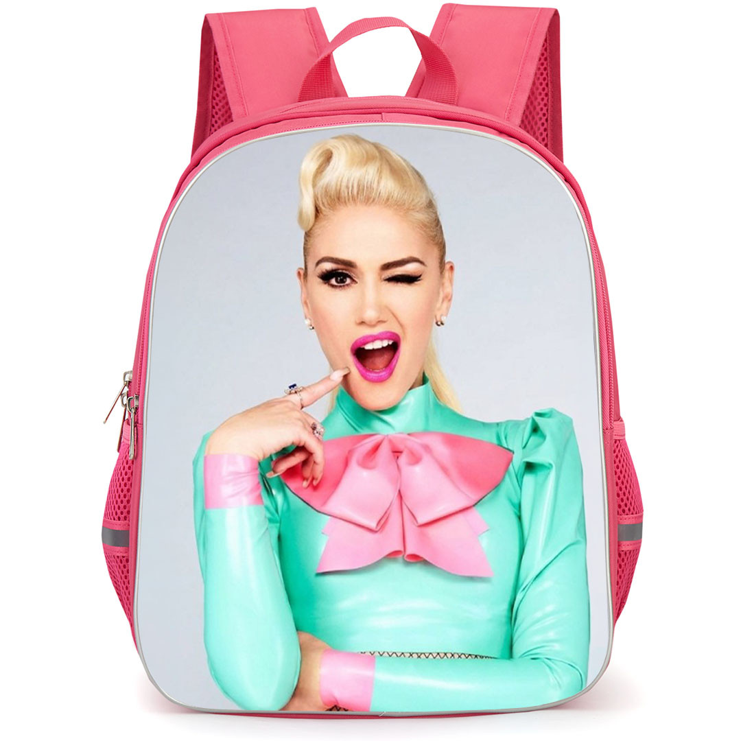 Gwen Stefani Backpack School Bag StudentPack - Gwen Stefani Winking Wearing Syren Latex