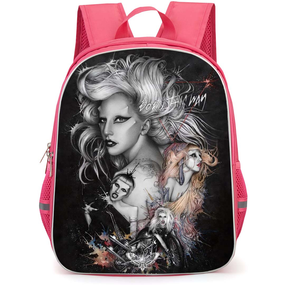 Lady Gaga Backpack StudentPack - Lady Gaga Born This Way Album Fan Art Poster