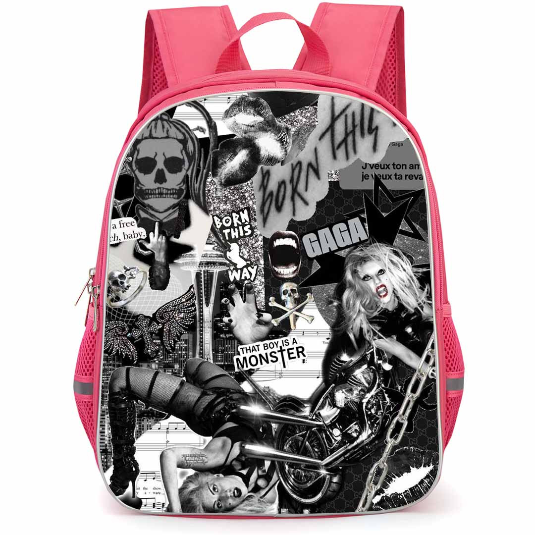 Lady Gaga Backpack StudentPack - Lady Gaga Born This Way Grayscale Poster