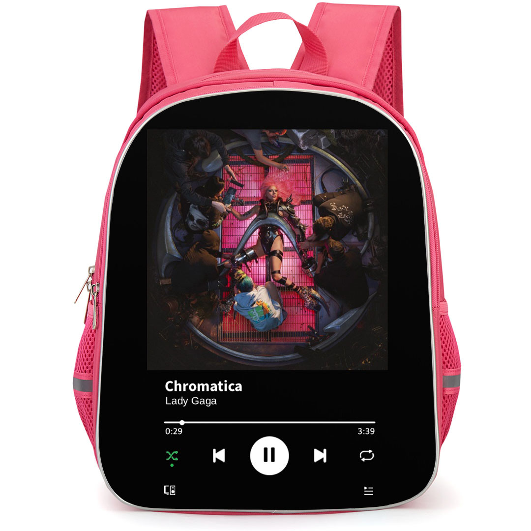 Lady Gaga Backpack School Bag StudentPack - Lady Gaga Born Chromatica Album Cover