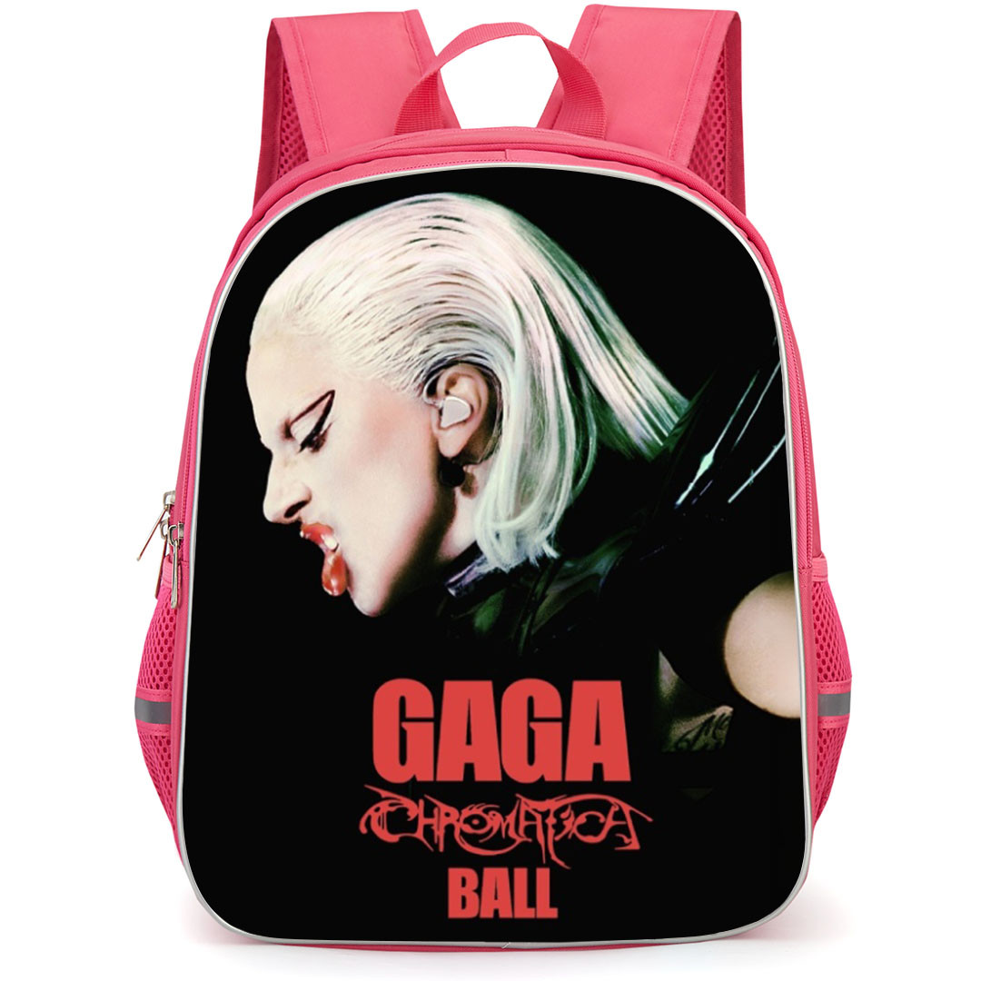 Lady Gaga Backpack School Bag StudentPack - Lady Gaga Chromatica Ball Poster